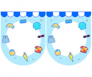 [개별도안] 여름 옷 가게 가랜드1