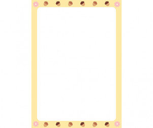 가을 도토리 테두리