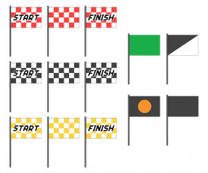 자동차 경주 깃발