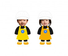 휴게소 직원 합성이미지