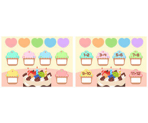 생일판 (컵케이크) (문구없음)