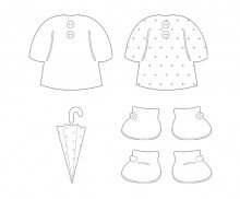 우비, 장화, 우산 색칠 모음