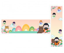 개천절 가로 세로 배너(문구없음)