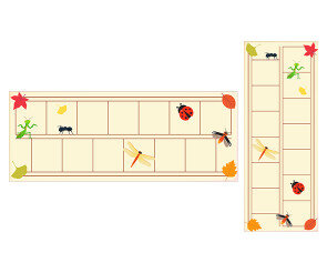 가을에 만나는 곤충 원고지 레터링 (문구없음)