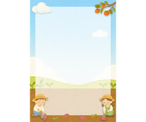 고구마 수확 테두리