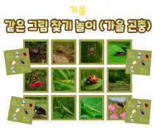같은 그림 찾기 놀이 (가을 곤충)
