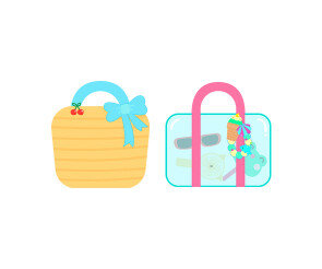 여름 가방(비치백, 라탄가방)