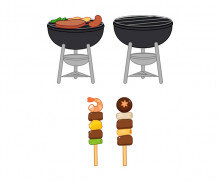 바베큐 그릴, 꼬치