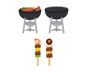 바베큐 그릴, 꼬치