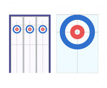 컬링 바닥 배경