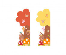 가을 숲 속 나무