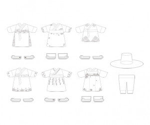 남자 한복 색칠 모음