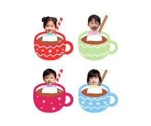 코코아와 아이 합성이미지