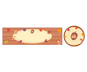 가을 열매 가게 간판 (문구없음)