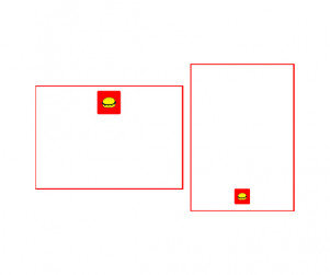 햄버거 가게 안내판