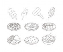 분식 색칠 모음