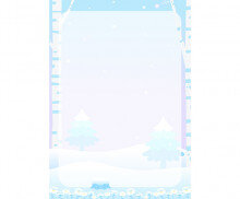 겨울 숲 테두리