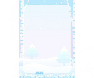겨울 숲 테두리