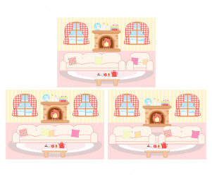 겨울 포근한 집 배경