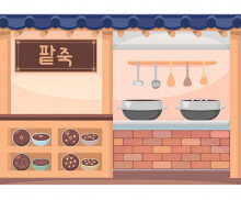 팥죽 가게 배경