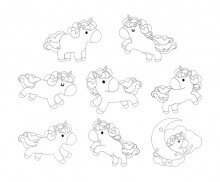 유니콘 색칠 모음