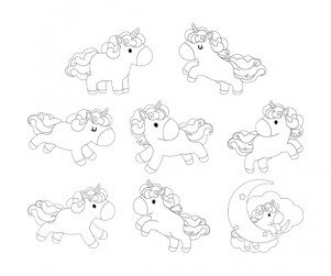 유니콘 색칠 모음