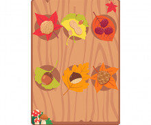 가을 열매 가게 메뉴판 (문구없음)