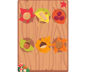 가을 열매 가게 메뉴판 (문구없음)