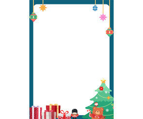 크리스마스 선물 테두리