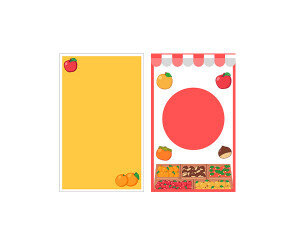 과일 트럭 간판 (문구없음)