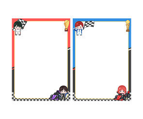 자동차 경주 놀이 테두리