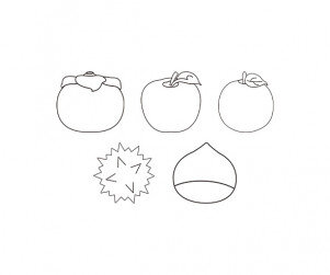 가을 열매 색칠 모음