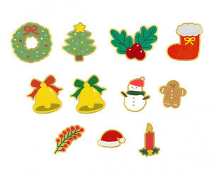 크리스마스 장식(금박)