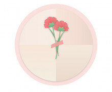 카네이션 라벨 (문구없음)