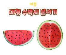 대형 수박씨 붙이기