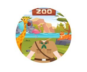 동물원 합성 라벨 (여아)