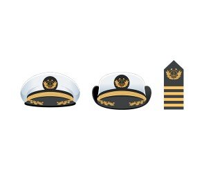 선장 모자, 견장