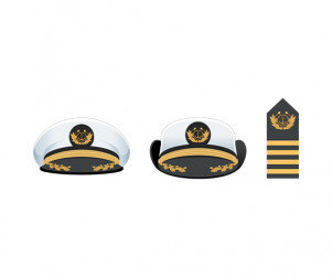 선장 모자, 견장