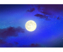 밤하늘 배경 (보름달)