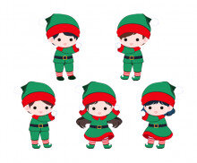 산타 요정(초록)