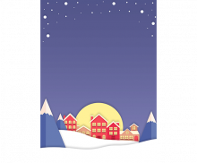 눈 오늘 마을 배경