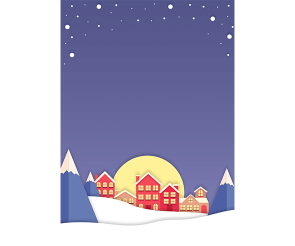 눈 오늘 마을 배경