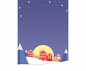 눈 오늘 마을 배경