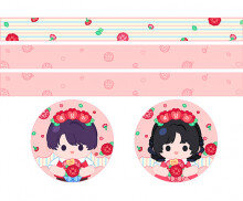 어버이날 카네이션 띠지 라벨