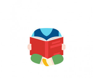 책 읽는 아이 합성이미지