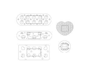 캐릭터 반창고 색칠 모음