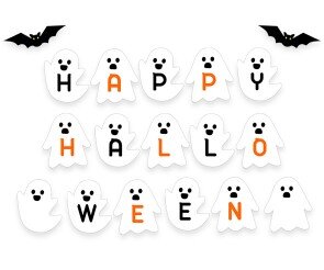 할로윈 유령 가랜드