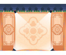 한복 패션쇼 배경(문구없음)