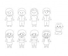 가족 색칠 모음