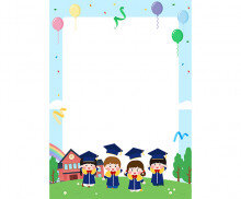 졸업식 아이들 배경